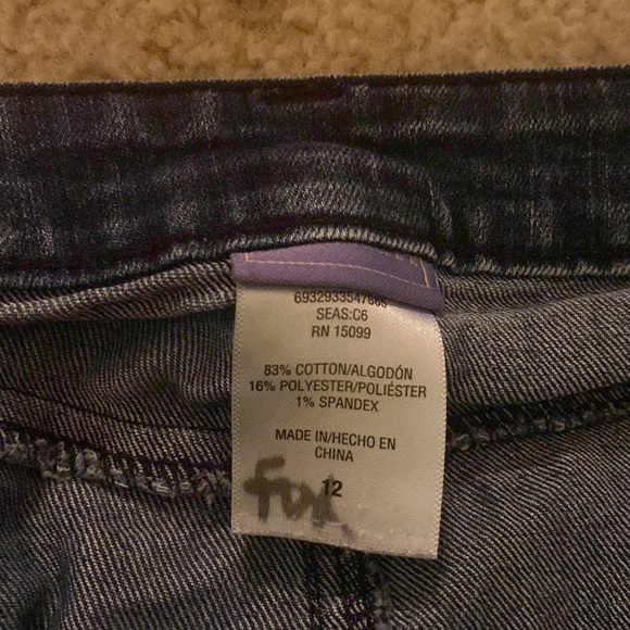 LAURA SCOTT - DARK DENIM SKIRT - Picture 3 of 3